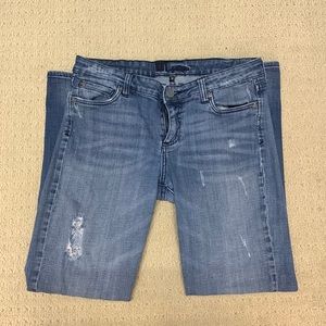 Kut from Kloth Low Rise Distressed Jeans Size 10